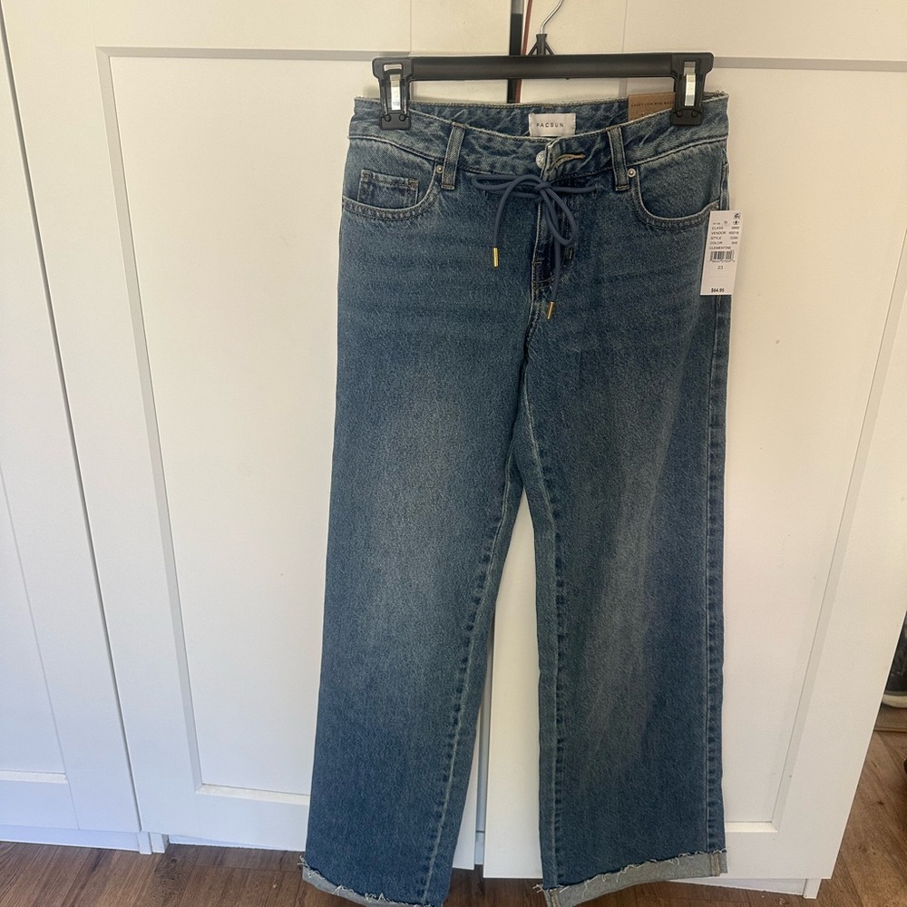 PacSun Medium Wash Wide Leg Jeans NWT